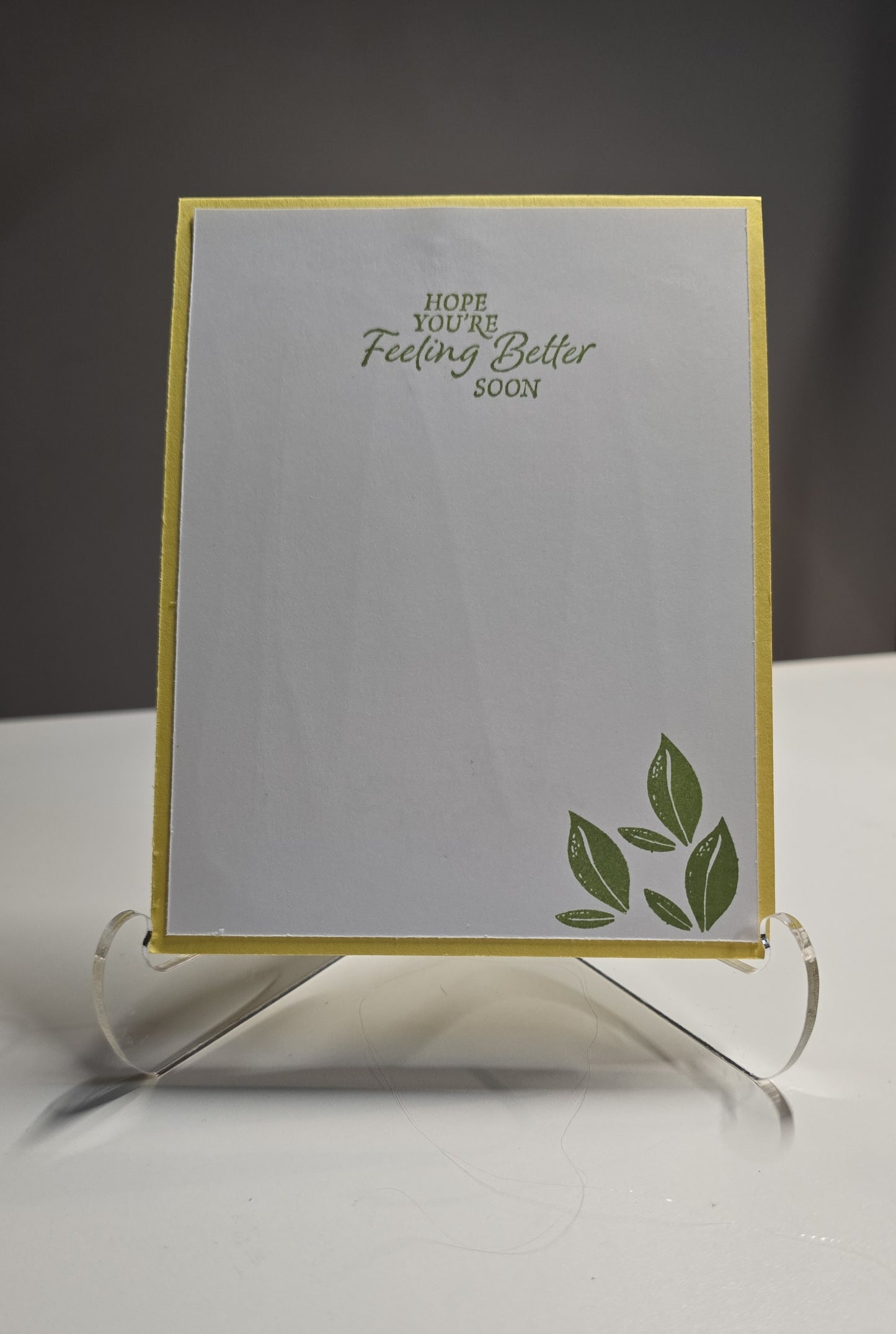 Handmade Get Well Soon Card