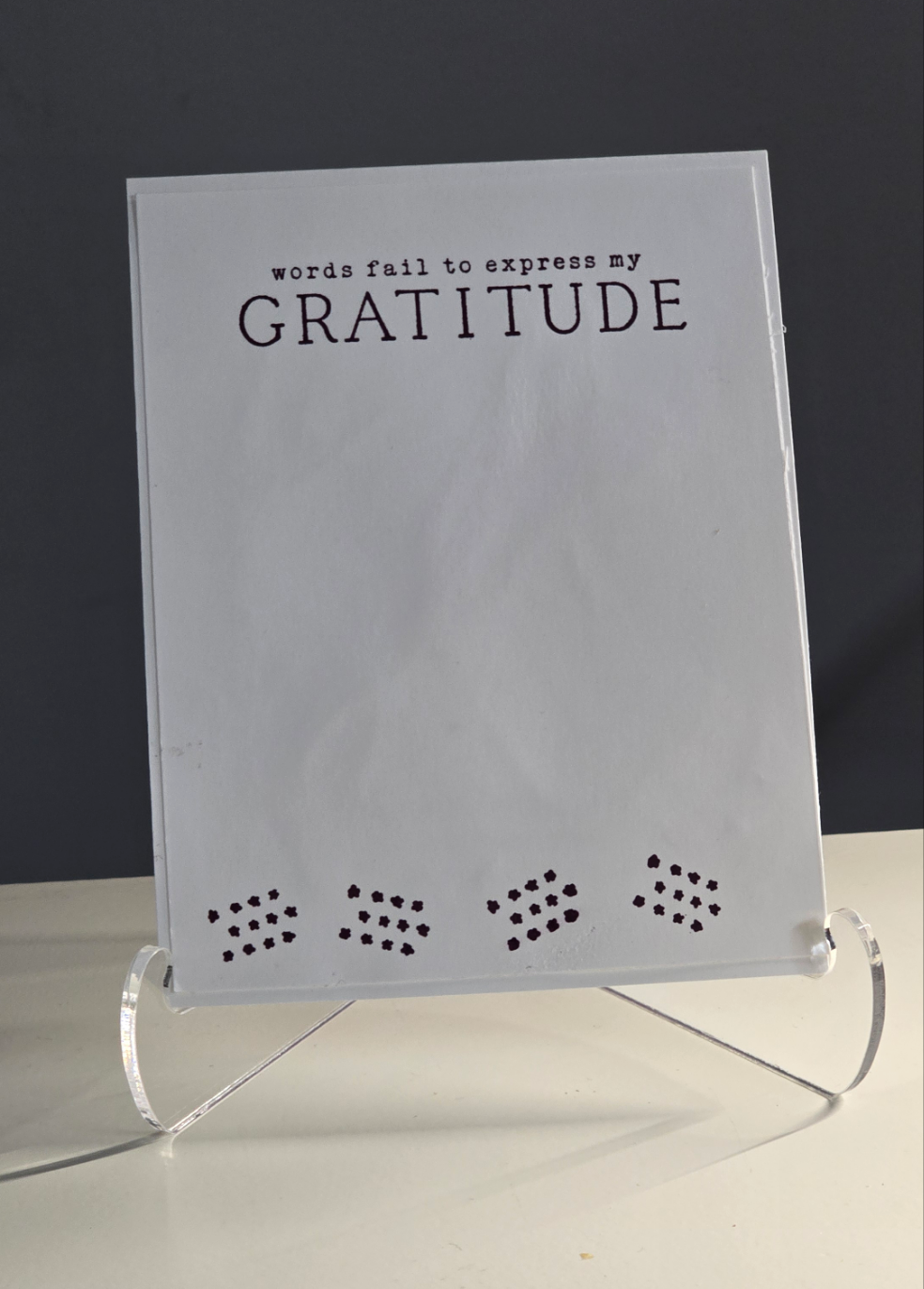 Handmade Thank You Card