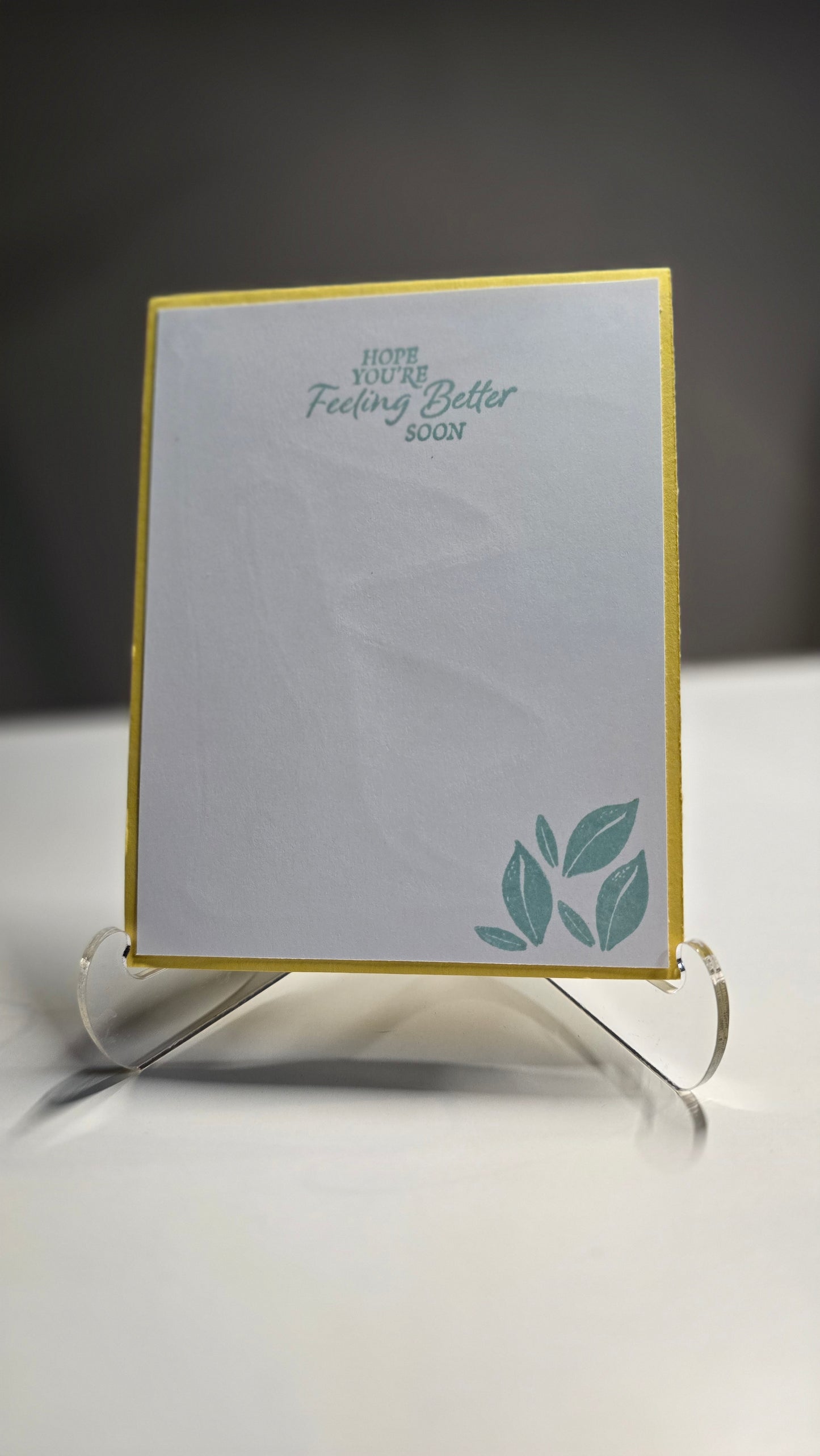 Handmade Get Well Soon Card