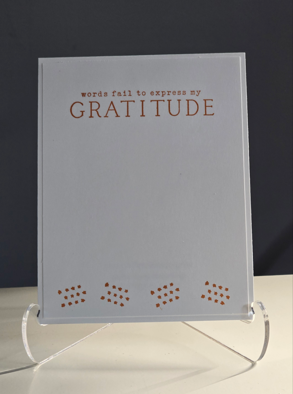 Handmade Thank You Card