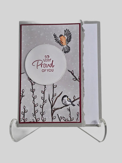 'Proud of You' Card – Yellow Bird, Handmade