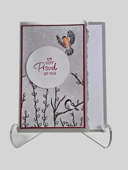 'Proud of You' Card – Yellow Bird, Handmade