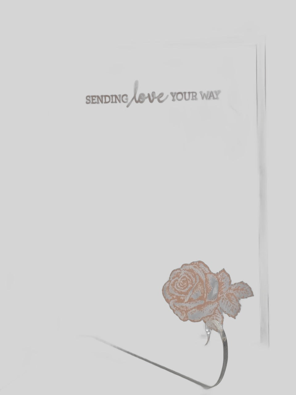 Pink & White Floral Mother's Day Card – Handmade