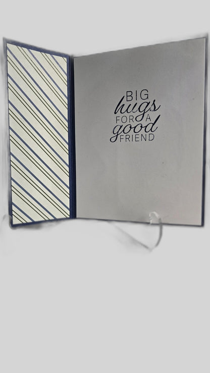 Blue & White Dove Sympathy Card – Handmade