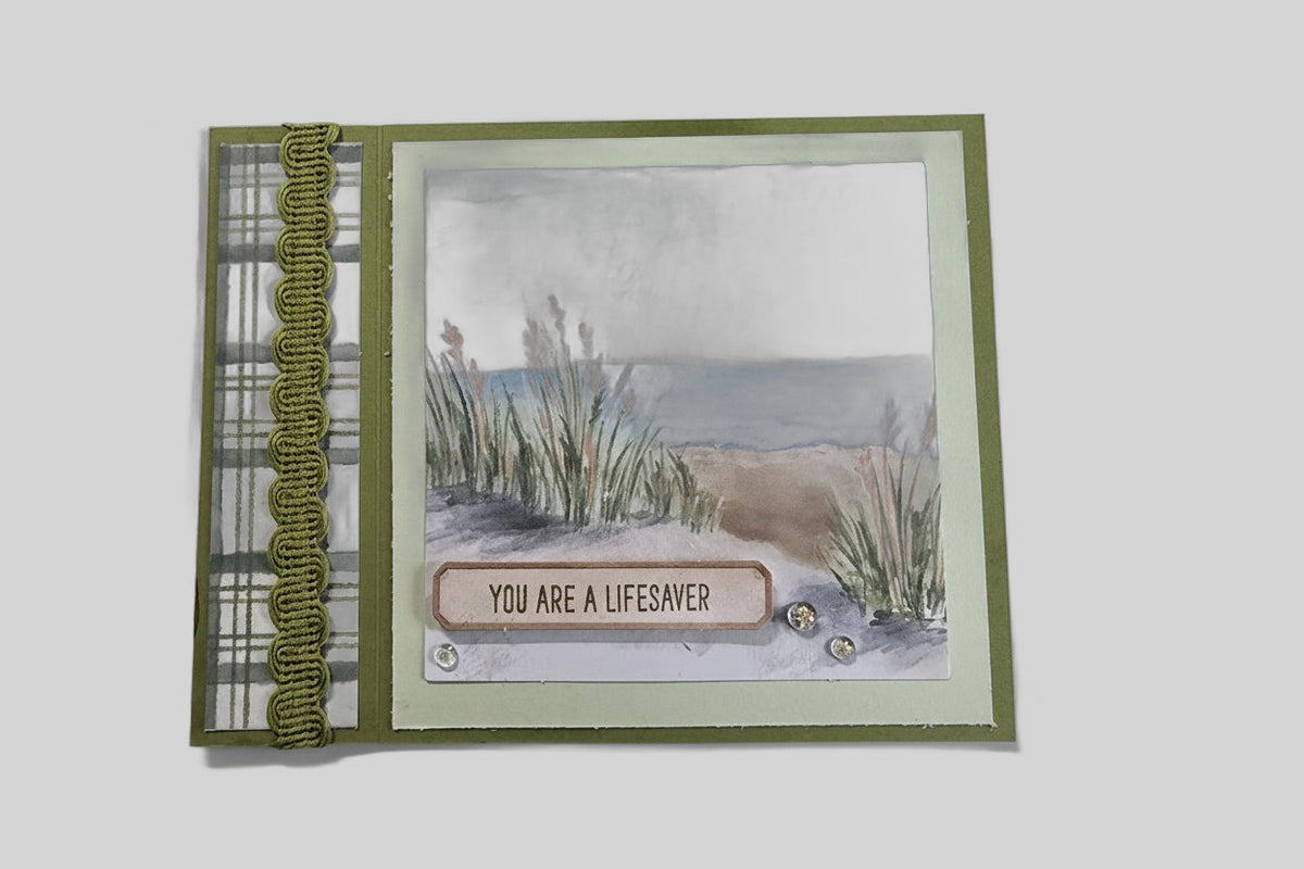 Lakeside Thank You Card – Handmade